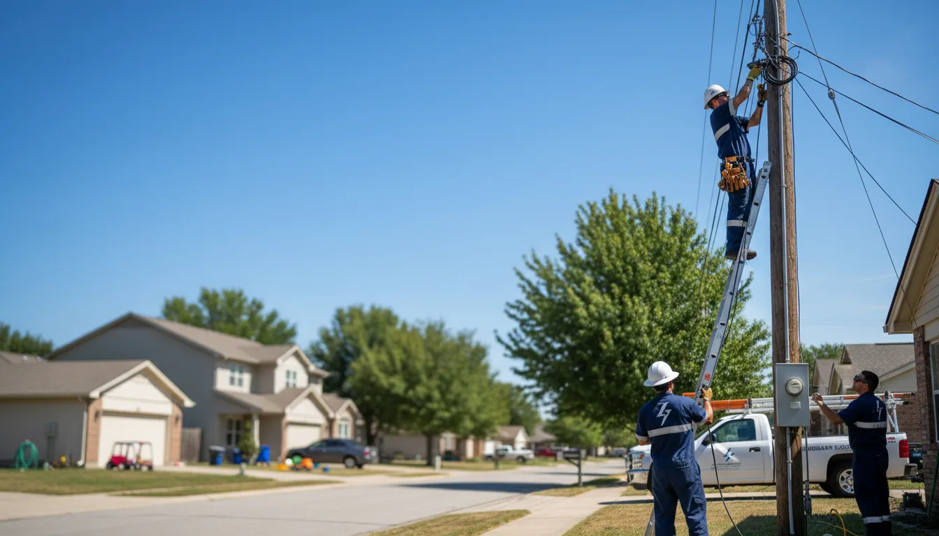 Residential electrician providing installation services in Billings, OK